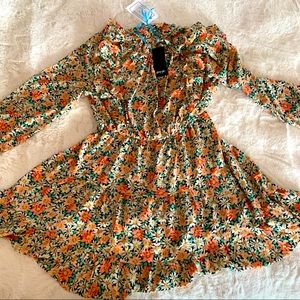 Nasty Gal floral mini dress